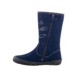 SIESTA-RICHTER cipzáras sötétkék virág mintás SympaTex VÍZÁLLÓ téli csizma