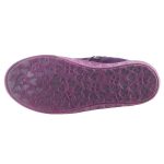 SIESTA-RICHTER cipzáras sötétlila/lila virág mintás SympaTex VÍZÁLLÓ téli csizma