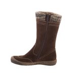 Siesta-Richter barna virágos cipzáros SympaTex Vízálló téli csizma