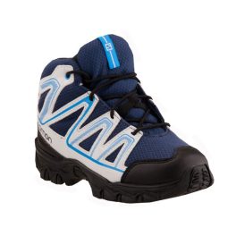 SALOMON SKOOKIE 2 MID CSWP J sötétkék/világoskék összehúzós magasszárú VÍZÁLLÓ bakancs   SALOMON SKOOKIE 2 MID CSWP J sötétkék/világoskék összehúzós magasszárú VÍZÁLLÓ bakancs