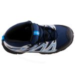 SALOMON SKOOKIE 2 MID CSWP J sötétkék/világoskék összehúzós magasszárú VÍZÁLLÓ bakancs