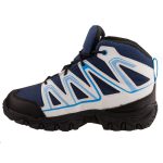 SALOMON SKOOKIE 2 MID CSWP J sötétkék/világoskék összehúzós magasszárú VÍZÁLLÓ bakancs