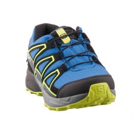 Salomon Speedcross CSWP J kék-lime zöld összehúzós VÍZÁLLÓ fiú túracipő   Salomon Speedcross CSWP J kék-lime zöld összehúzós VÍZÁLLÓ fiú túracipő