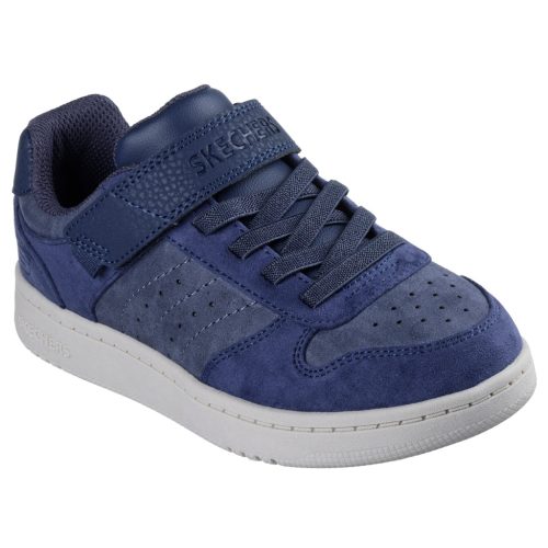 Skechers Quick Street-Smooth Avenue sötétkék tépőzáras-gumifűzős fiú cipő