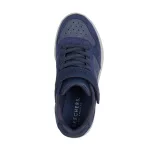 Skechers Quick Street-Smooth Avenue sötétkék tépőzáras-gumifűzős fiú cipő