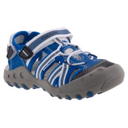 GEOX SAND KYLE 2 tépős gumis kék/fehér/fényvisszaverős lélegző talpú szandál   GEOX SAND KYLE 2 tépős gumis kék/fehér/fényvisszaverős lélegző talpú szandál