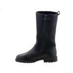 SIESTA-RICHTER cipzáras fekete SympaTex VÍZÁLLÓ téli csizma