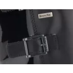 SIESTA-RICHTER 3 csatos fekete lakk nappa SympaTex VÍZÁLLÓ csizma