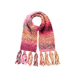 BARTS HALIA SCARF rózsaszín/málna/bordó kötött sál BARTS HALIA SCARF rózsaszín/málna/bordó kötött sál