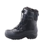 Columbia Youth Bugaboot Celsius fekete összehúzós Omni-Heat Vízálló bélelt téli bakancs