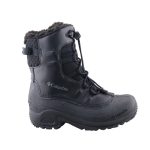 Columbia Youth Bugaboot Celsius fekete összehúzós Omni-Heat Vízálló bélelt téli bakancs