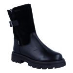 Siesta-Richter fekete cipzáras filc béléses sympatex (VÍZÁLLÓ) bőr csizma