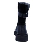 Siesta-Richter fekete cipzáras filc béléses sympatex (VÍZÁLLÓ) bőr csizma