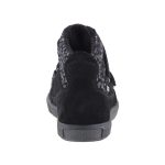 SIESTA-RICHTER 2 tépős fekete velúr SympaTex VÍZÁLLÓ téli magasszárú cipő