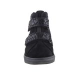 SIESTA-RICHTER 2 tépős fekete velúr SympaTex VÍZÁLLÓ téli magasszárú cipő