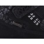 SIESTA-RICHTER 2 tépős fekete velúr SympaTex VÍZÁLLÓ téli magasszárú cipő