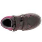 Siesta-Richter szürke-pink masnis 2 tépőzáras vízálló (richtex) filc béléses kislány cipő