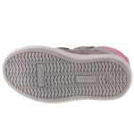 Siesta-Richter szürke-pink masnis 2 tépőzáras vízálló (richtex) filc béléses kislány cipő