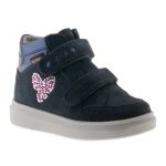 Siesta-Richter sötétkék masnis 2 tépőzáras vízálló (richtex) filc béléses kislány cipő