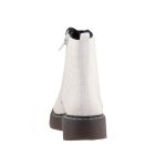 SIESTA-RICHTER fehér fűzős/cipzáras téli bakancs