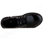 SIESTA-RICHTER fekete fűzős/cipzáras téli bakancs