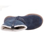 Siesta-Richter cipzáras sötétkék Richtex (Vízálló) bélelt lány téli csizma díszcsattal