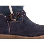 Siesta-Richter cipzáras sötétkék Richtex (Vízálló) bélelt lány téli csizma díszcsattal