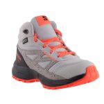 Salomon Outway Mid CSWP Junior fűzős neon narancs-szürke VÍZÁLLÓ gyerek cipő