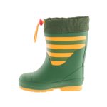 Tretorn Granna Winter zöld-citromsárga csíkos bélelt gumicsizma