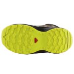 Salomon XA Pro V8 Mid CSWP J neon sárga-sötét zöld színű összehúzós VÍZÁLLÓ magasszárú fiú cipő