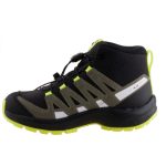 Salomon XA Pro V8 Mid CSWP J neon sárga-sötét zöld színű összehúzós VÍZÁLLÓ magasszárú fiú cipő