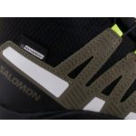 Salomon XA Pro V8 Mid CSWP J neon sárga-sötét zöld színű összehúzós VÍZÁLLÓ magasszárú fiú cipő