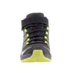 Salomon XA Pro V8 Mid CSWP K tépőzáras sötét zöld-neon sárga-fehér VÍZÁLLÓ kisfiú cipő