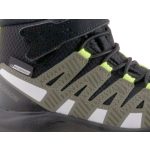 Salomon XA Pro V8 Mid CSWP K tépőzáras sötét zöld-neon sárga-fehér VÍZÁLLÓ kisfiú cipő