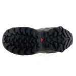 Salomon X Raise Mid GTX J fekete-szürke-narancssárga vízálló fűzős magas szárú cipő 