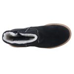 SIESTA-RICHTER fekete cipzáras RichTex VÍZÁLLÓ bundás téli csizma