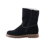 SIESTA-RICHTER fekete cipzáras RichTex VÍZÁLLÓ bundás téli csizma