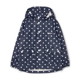 Tretorn KIDS WINGS RAINCOAT sötétkék pöttyös kapucnis esőkabát   Tretorn KIDS WINGS RAINCOAT sötétkék pöttyös kapucnis esőkabát
