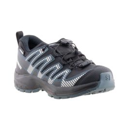 Salomon XA PRO V8 CSWP J fekete-kék összehúzós VÍZÁLLÓ gyerek cipő    Salomon XA PRO V8 CSWP J fekete-kék összehúzós VÍZÁLLÓ gyerek cipő