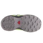 Salomon Speedcross szürke-neonzöld összehúzós vízálló textil sport kisfiú gyerekcipő