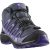 SALOMON XA Pro V8 MID WP J lila-szürke-fekete összehúzós VÍZÁLLÓ magasszárú terep sportcipő
