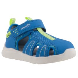 Színhibás SUPERFIT világoskék/neon sárga tépőzáras zárt orrú szandál   Színhibás SUPERFIT világoskék/neon sárga tépőzáras zárt orrú szandál
