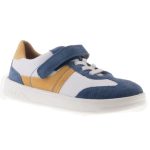 Siesta-Richter fehér-kék-sárga gumifűzős-tépőzáras velúr bőr cipő