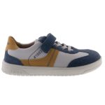 Siesta-Richter fehér-kék-sárga gumifűzős-tépőzáras velúr bőr cipő