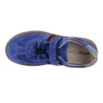 Siesta-Richter sötétkék-rubinvörös gumifűzős-tépőzáras velúrbőr cipő