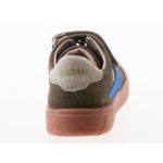 Siesta-Richter khakizöld gumifűzős-tépőzáras velúrbőr cipő 