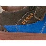 Siesta-Richter khakizöld gumifűzős-tépőzáras velúrbőr cipő 