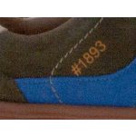 Siesta-Richter khakizöld fűzős velúrbőr cipő