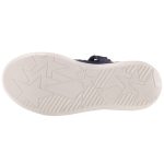 SIESTA-RICHTER sötétkék/ezüst tépős velúr lányka balerina topán