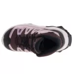 Salomon X Ultra MID GTX J mályva-rózsaszín összehúzós Goretex (vízálló) magasszárú terep sport kislány gyerekcipő